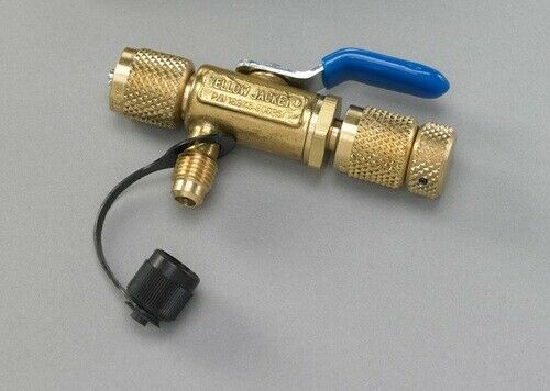Yellow Jacket 18975 1/4" 4-in-1 Ball Valve Tool Core Removal with Side Port