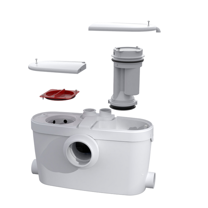 Saniflo Saniaccess 3 Elongated Bowl Toilet/Macerating Pump Combo