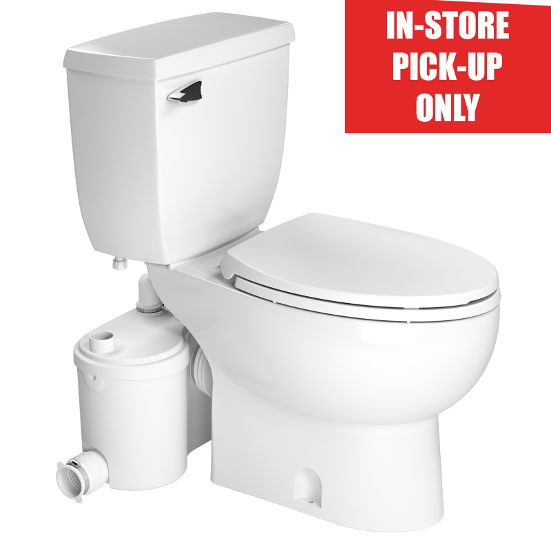 Saniflo Sanibest Pro Elongated Bowl Toilet/Grinder Pump Combo