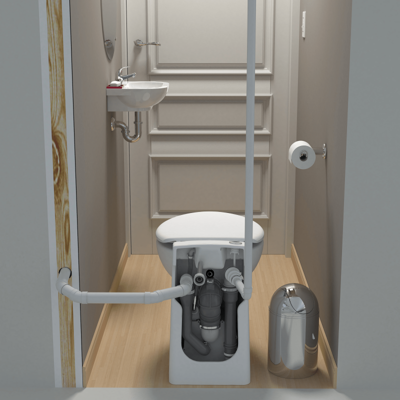 Saniflo 023 Sanicompact Macerating Toilet - Edmondson Supply