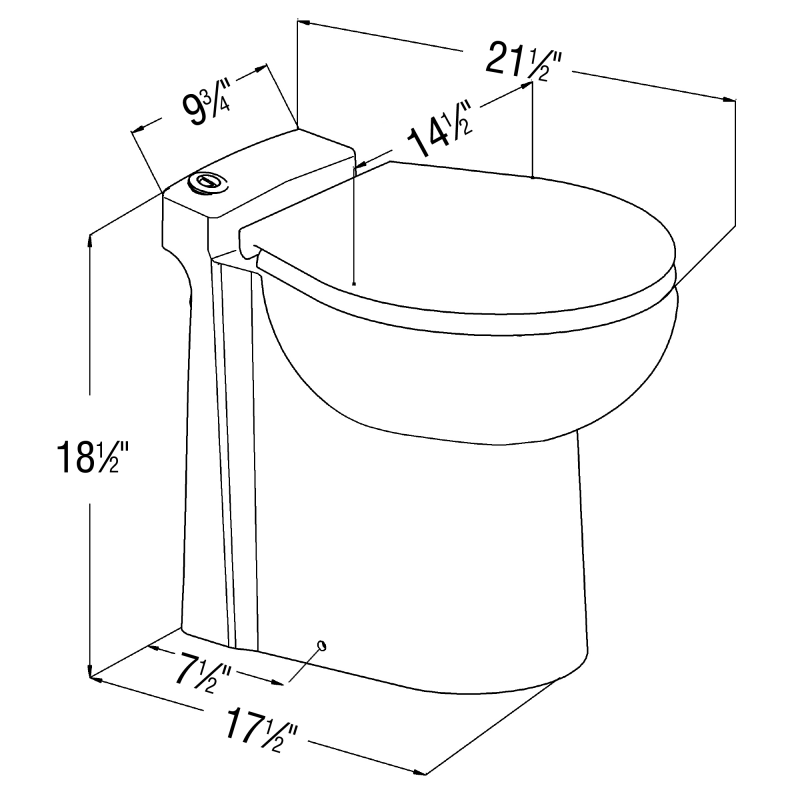 Saniflo 023 Sanicompact Macerating Toilet - Edmondson Supply
