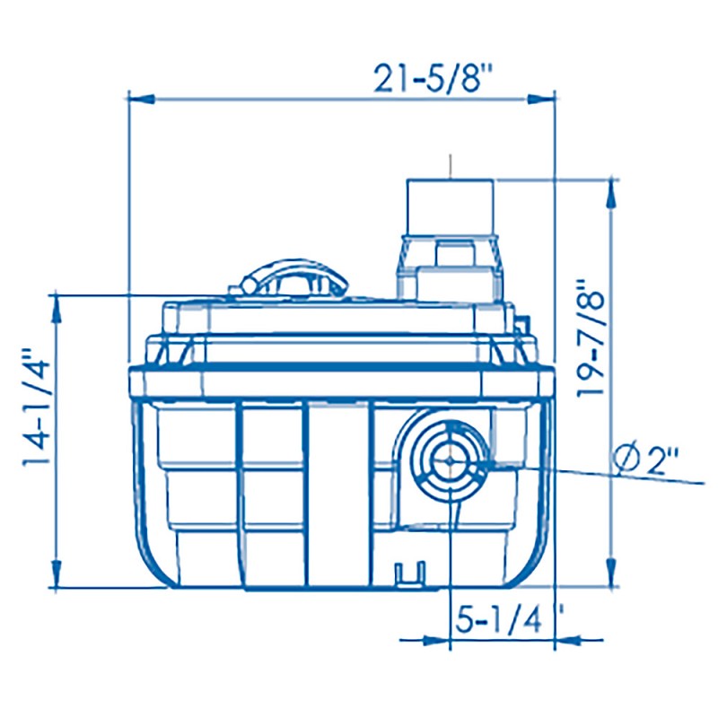 Saniflo 049 Sanicubic 1 VX Simplex Vortex System, 240 V - Edmondson Supply