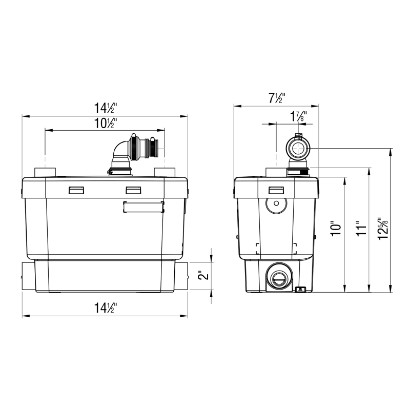 Saniflo 008 Sanivite Drain Pump - Edmondson Supply