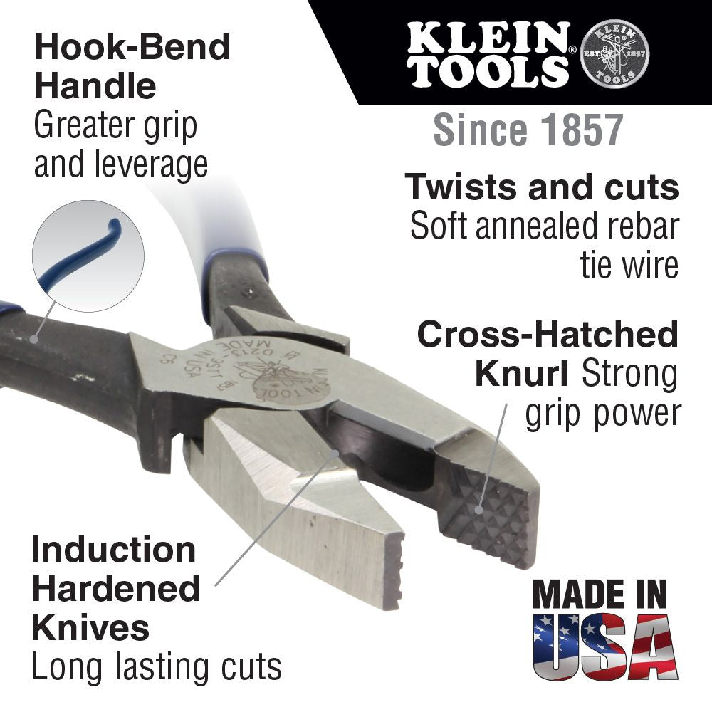 Klein Tools 94508 Ironworker's Pliers 2-Piece Kit - Edmondson Supply