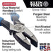 Klein Tools J2000-9NE Lineman's Pliers, 9-Inch, Journeyman Handle - Edmondson Supply