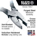 Klein Tools D2000-9NEGLW Hi-Viz Side-Cutting Pliers High Leverage - Edmondson Supply