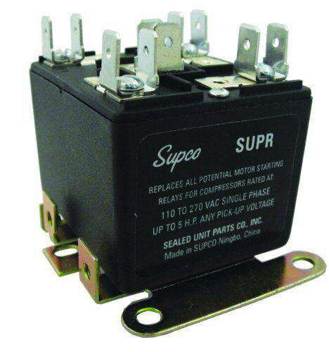 Supco SUPR Universal Potential Relay, 110-270V Single Phase - Edmondson Supply