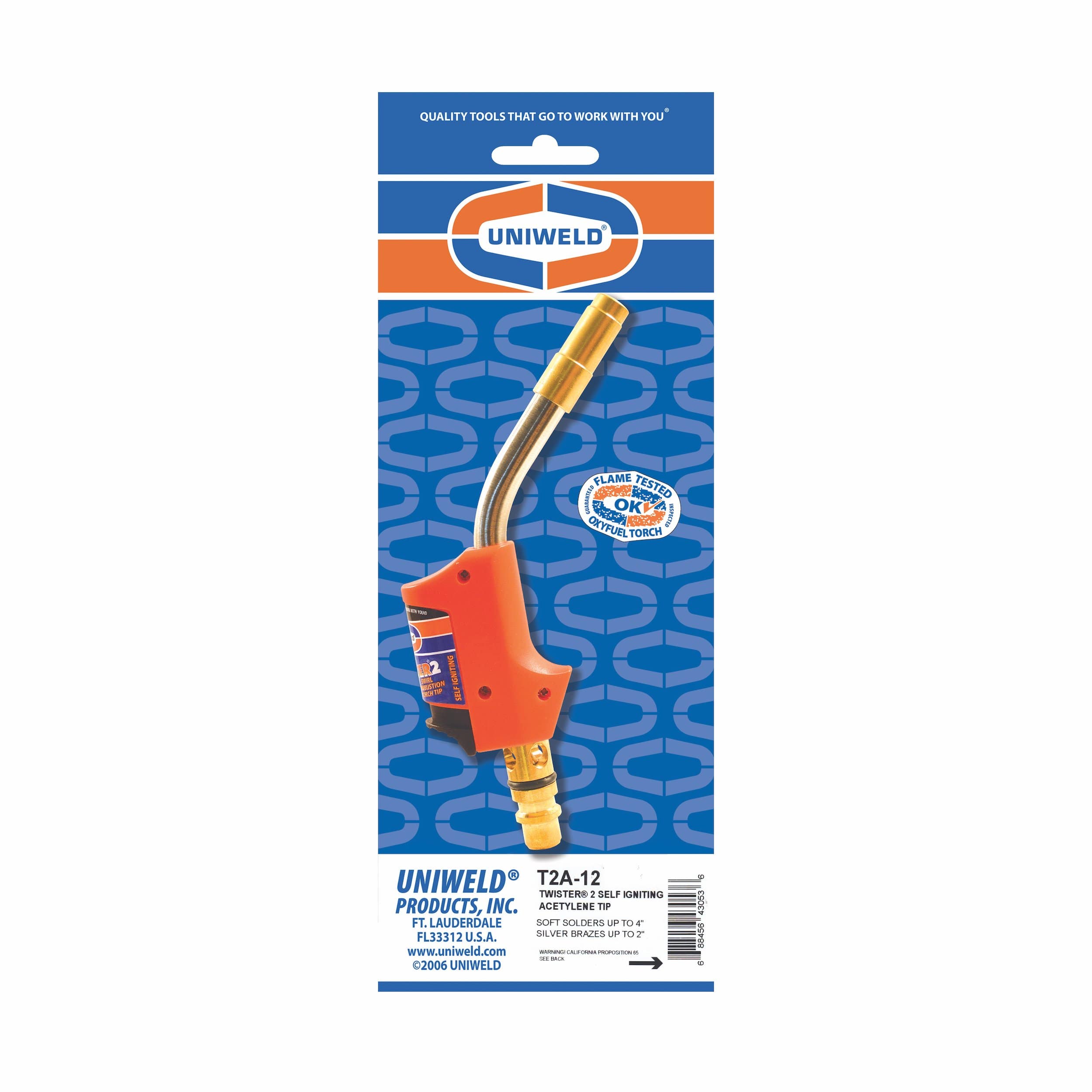 Uniweld T2A-12 Twister 2 Air/Acetylene Self-Igniting Swirl Combustion Torch Tip - Edmondson Supply