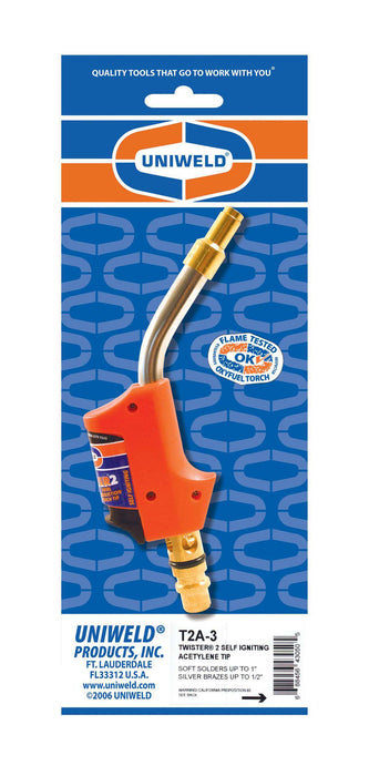 Uniweld T2A-3 Twister®2 Air/Acetylene Self-Igniting Swirl Combustion Torch Tip - Edmondson Supply