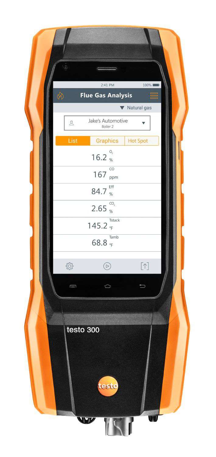 Testo 0564 3002 82 - 300 Residential / Commercial Combustion Analyzer - Edmondson Supply