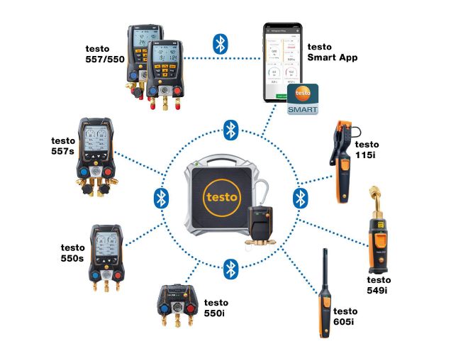 Testo 0564 1560 01 - 560i - Digital Refrigerant Scale with Bluetooth - Edmondson Supply