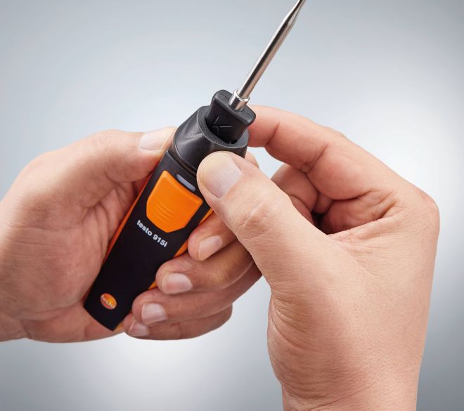 Testo 0563 5915 915i Temperature Kit - Thermometer w/Temperature Probes & Smartphone Operation - Edmondson Supply