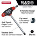Klein Tools JTH9E14 5/16-Inch Hex Key, Journeyman™ T-Handle, 9-Inch - Edmondson Supply