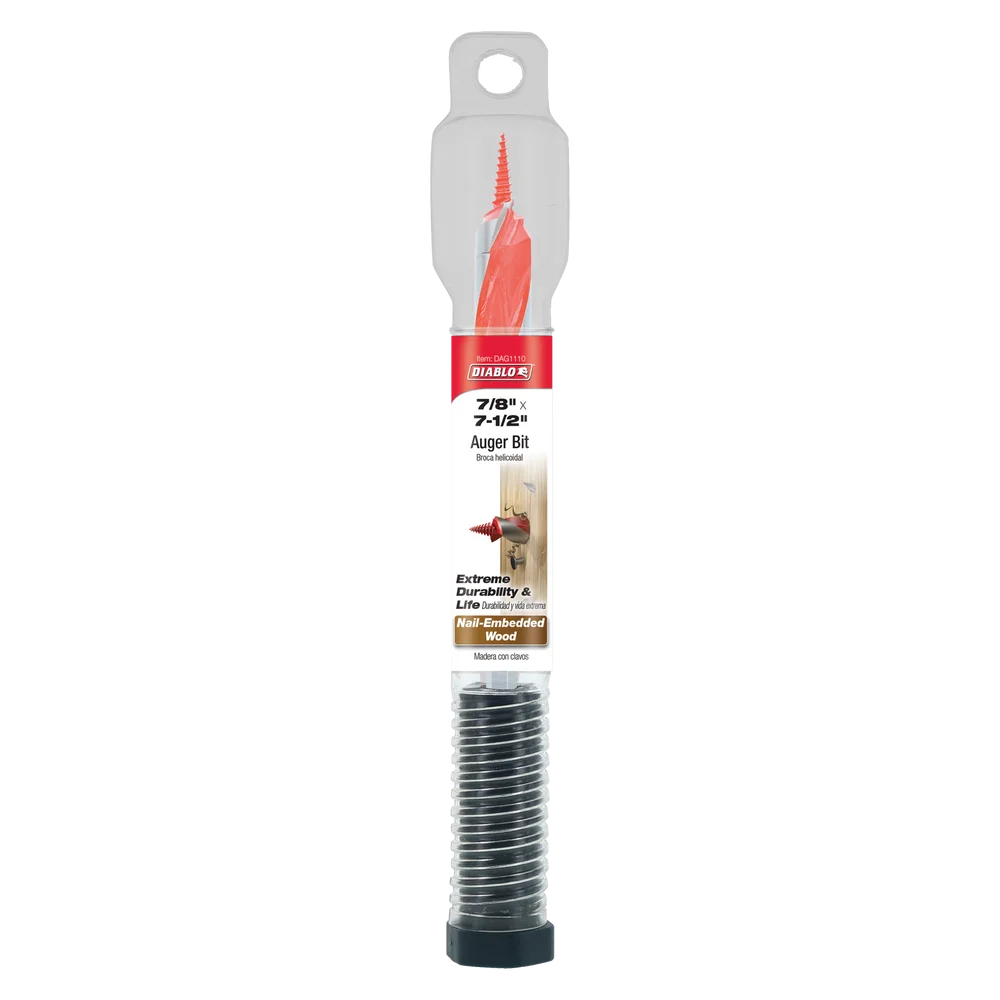 Diablo Tools DAG1110 7/8 in. x 7-1/2 in. Auger Bit - Edmondson Supply
