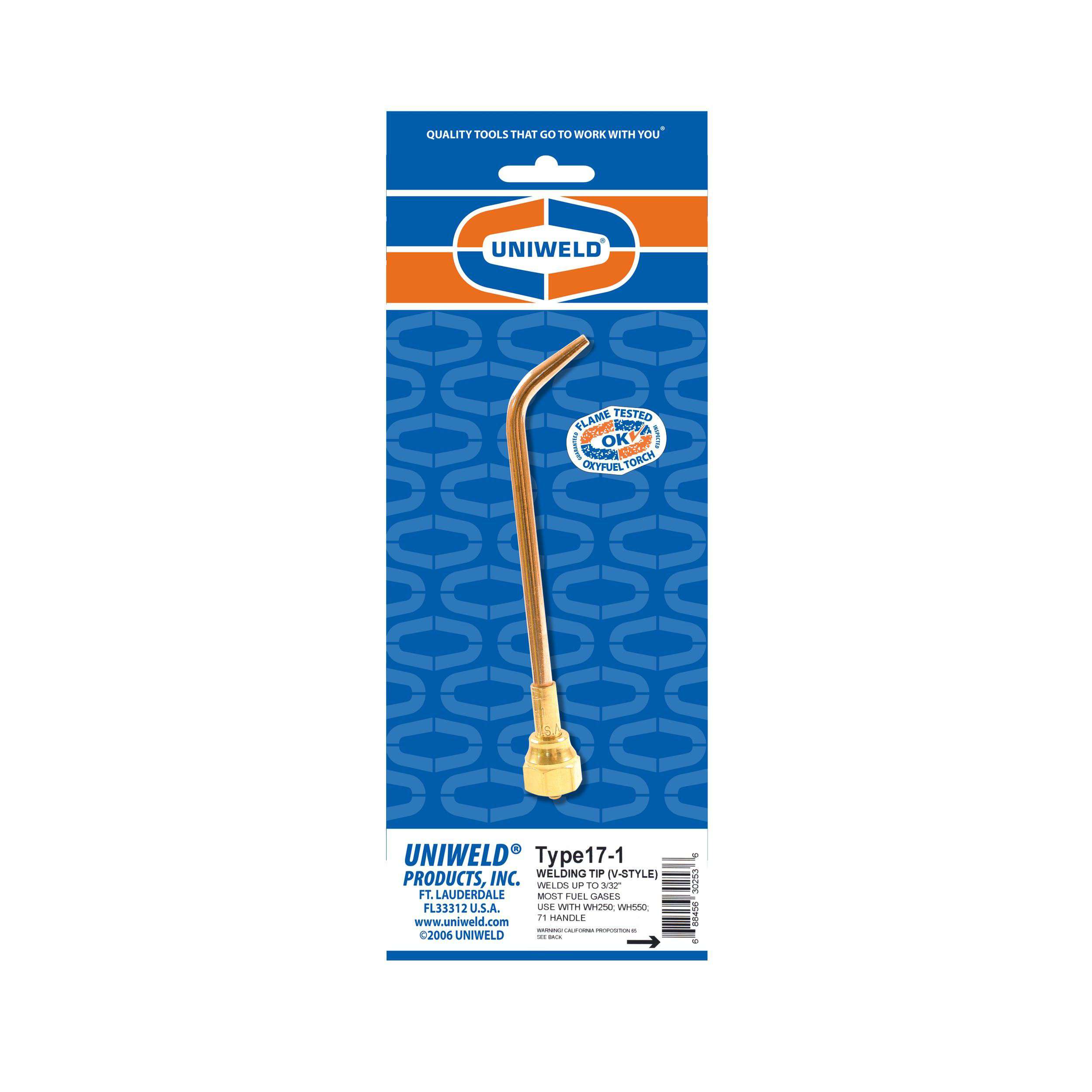 Uniweld Type17-1 Oxyacetylene Welding & Brazing Tip - Edmondson Supply