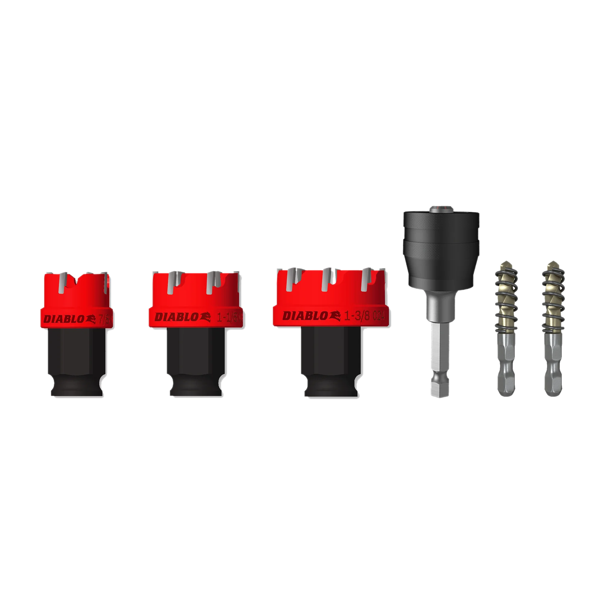 Diablo Tools DHS06CFS 6 pc Steel Demon™ Carbide Teeth Hole Cutter Set - Edmondson Supply