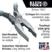 Klein Tools 12098 Universal Combination Pliers, 8-Inch - Edmondson Supply