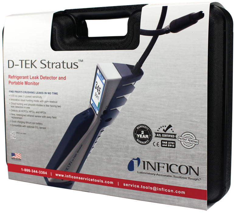 Inficon D-TEK Stratus® Refrigerant Leak Detector and Portable Monitor - Edmondson Supply