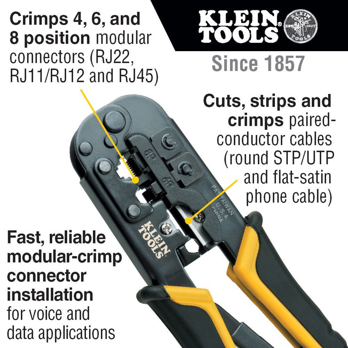 Klein Tools VDV026-212 Twisted Pair Installation Kit with Zipper Pouch