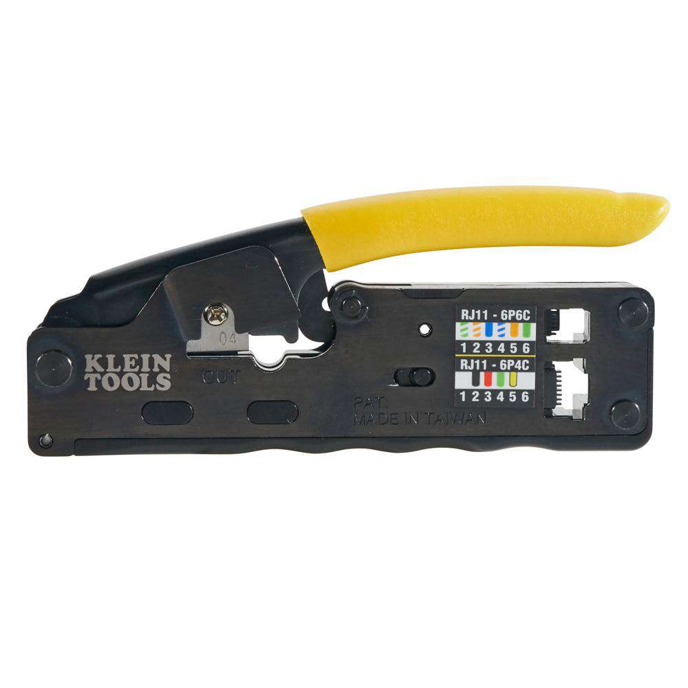 Klein Tools VDV226-107 Ratcheting Data Cable Crimper / Stripper / Cutter, Compact - Edmondson Supply