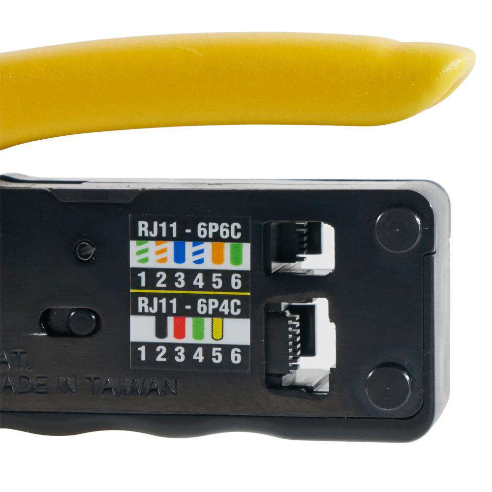 Klein Tools VDV226-107 Ratcheting Data Cable Crimper / Stripper / Cutter, Compact - Edmondson Supply
