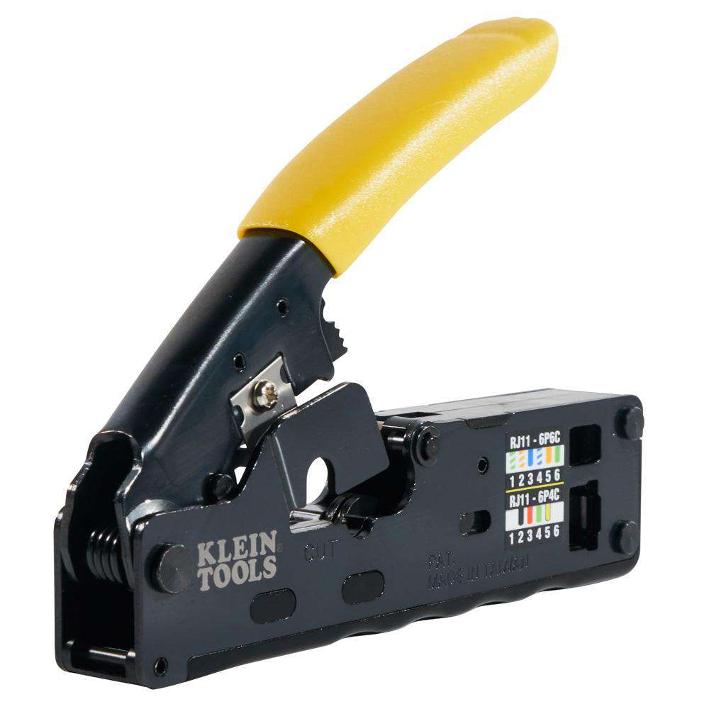 Klein Tools VDV226-107 Ratcheting Data Cable Crimper / Stripper / Cutter, Compact - Edmondson Supply