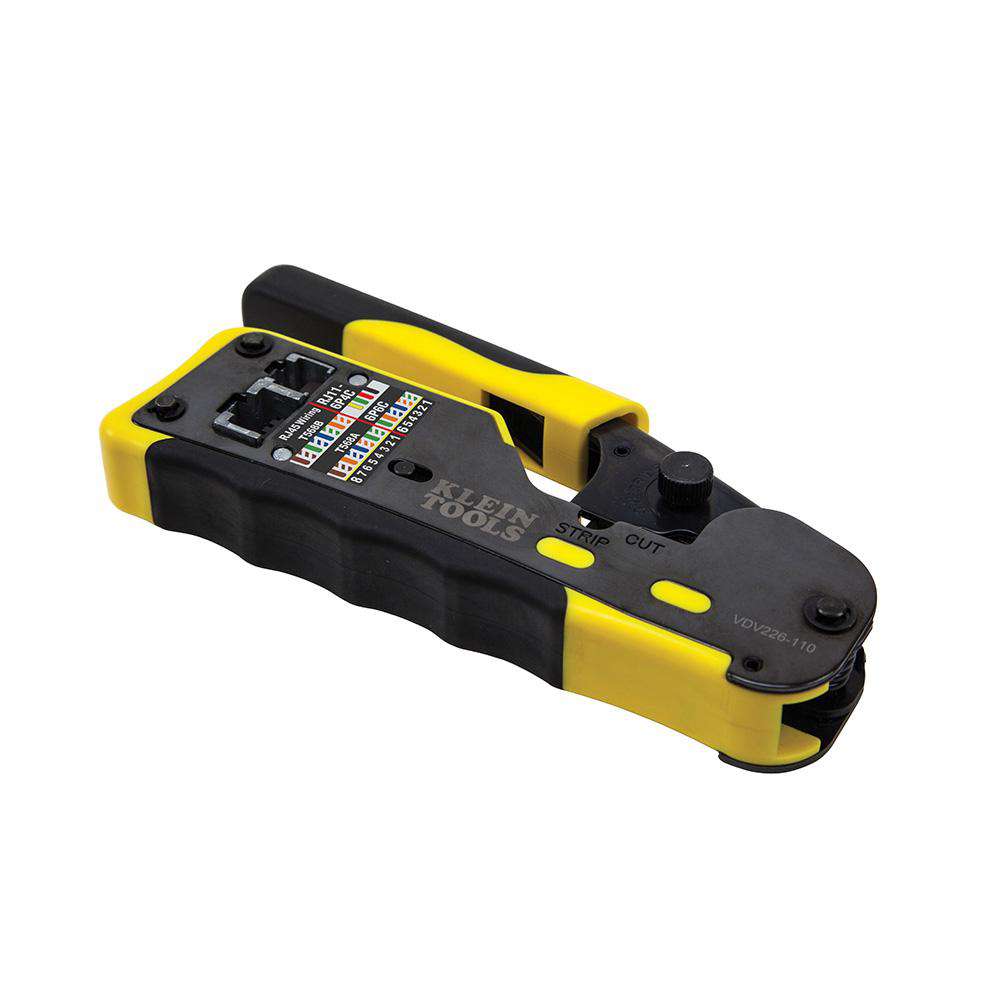 Klein Tools VDV226-110 Ratcheting Pass-Thru™ Modular Crimper - Edmondson Supply