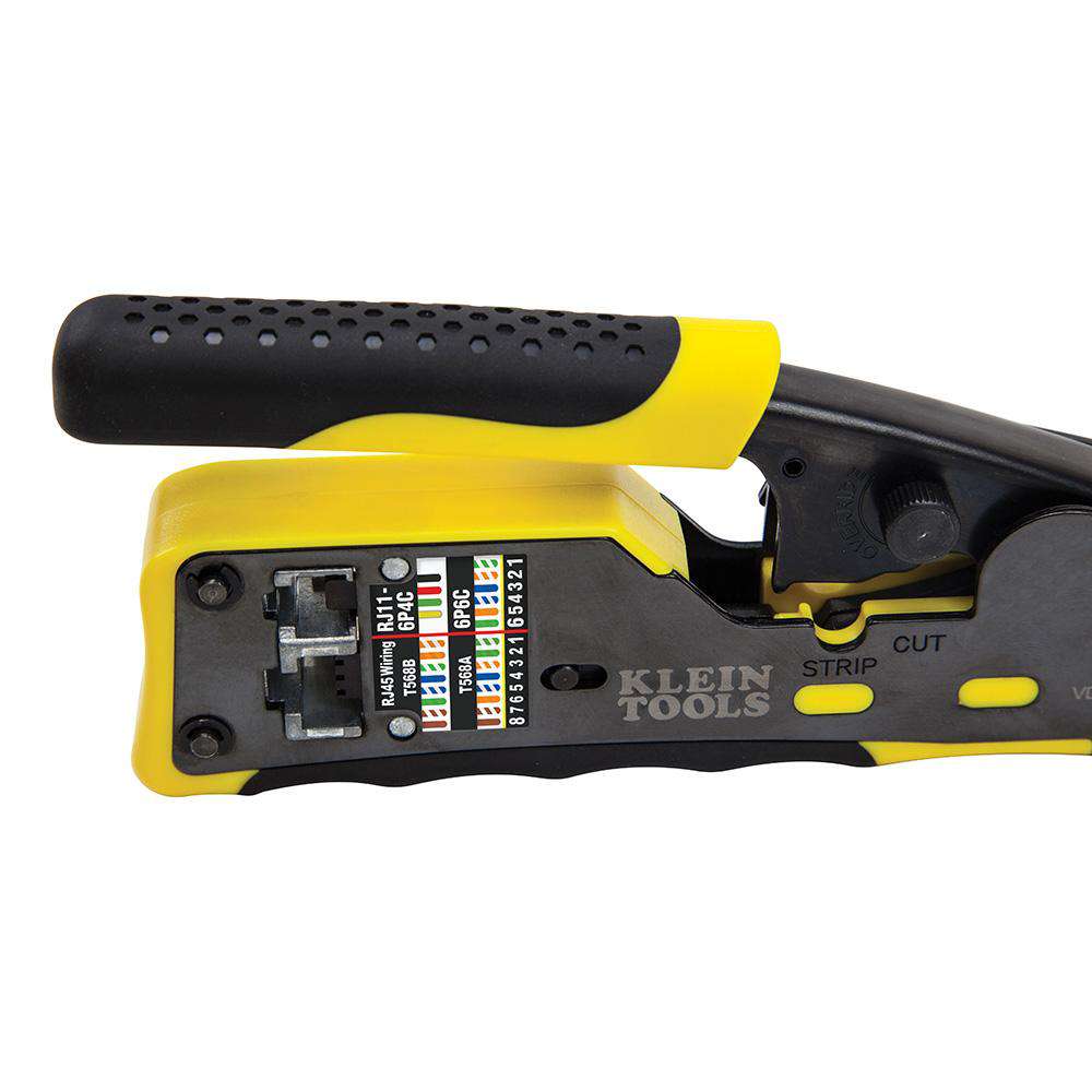 Klein Tools VDV226-110 Ratcheting Pass-Thru™ Modular Crimper - Edmondson Supply