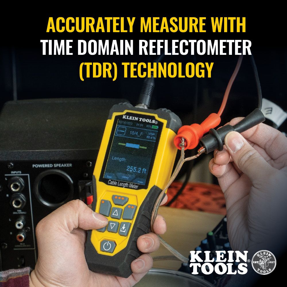 Klein Tools 501-915 TDR Cable Length Meter - Edmondson Supply