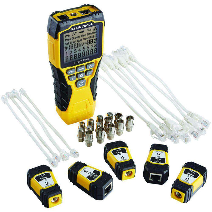 Klein Tools VDV501-853 Scout® Pro 3 Tester with Test + Map™ Remote Kit - Edmondson Supply