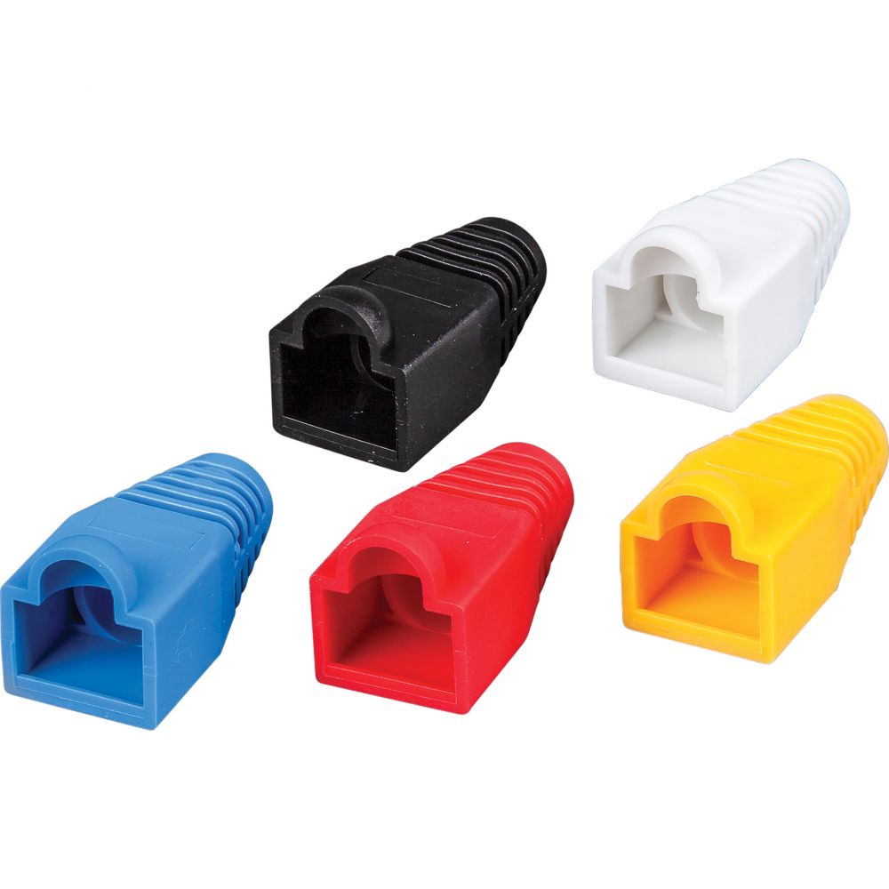 Klein Tools VDV824-650 Strain Relief Boots for RJ45 Data Plugs, CAT5e/CAT6 Cable, 100-Pack - Edmondson Supply