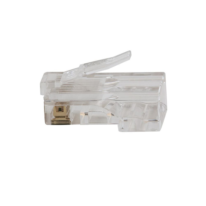 Pass-Thru™ Modular Data Plug, RJ45-CAT6A, Shielded (STP), 100-Pack